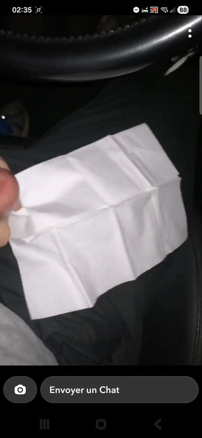 Ejaculation in my car