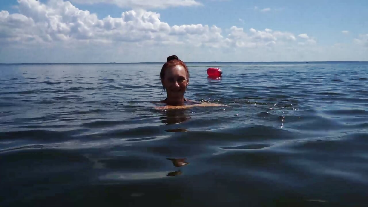 Berenang di sungai Volga