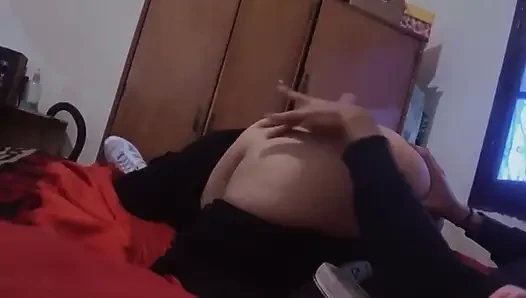 Massaging and Spanking My Girlfriend's Great Ass for a Little While