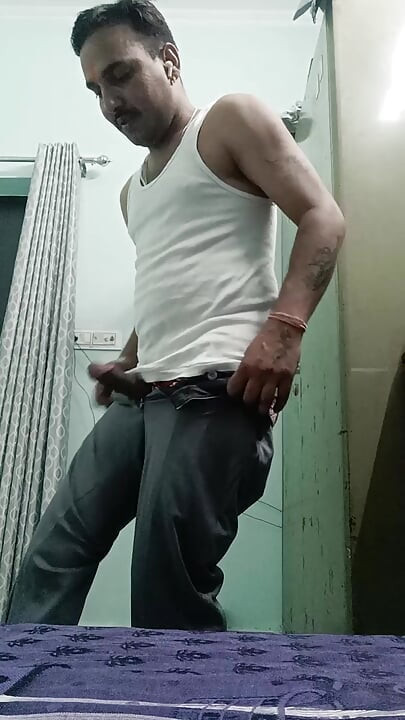 Indian desi man enjoy shower and masterbation show with neighbour