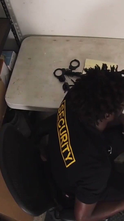 Twink suspect sucks on big black cock and gets fucked raw | Clip 1