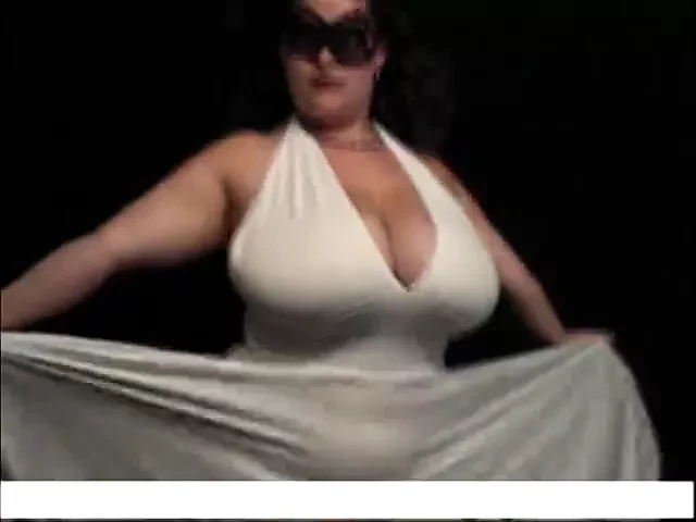 HUGE TIT BBW White Dress