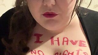 Şişman hucow aşağılama vücut yazısı ile meme pompaları