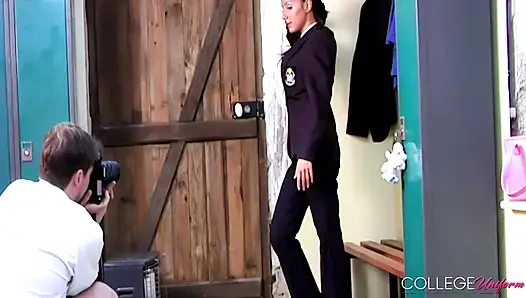 Fotoshoot-bts mit Victoria James