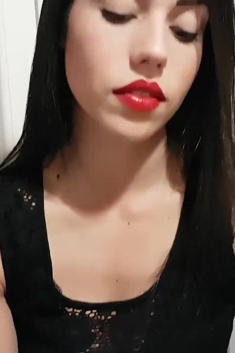 Outstanding Italian chick adores cigars