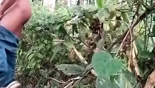 Indian guy FAP late evening in jungle