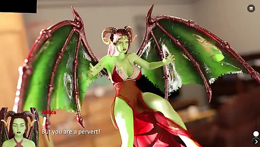 Stiefmutter sendet schwanzlutschendes Video an stiefsohn - the Spellbook Netorare # 5 Gameplay