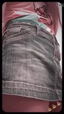 Diaper under skirt