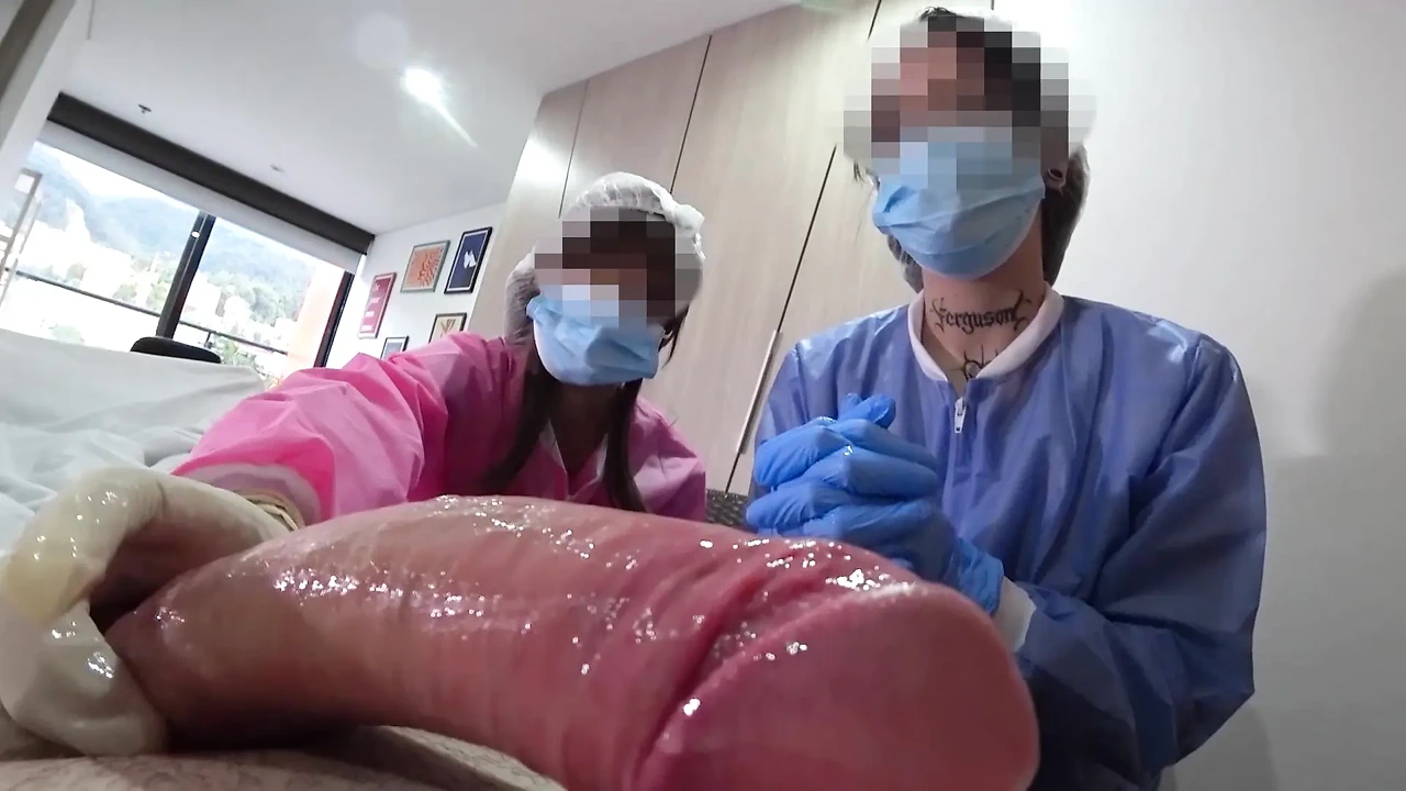 TWO NURSES decided to try out my NEW DICK in practice in Hospital