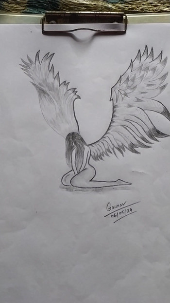 Hot Angel - I don't know why she is sad. Anyone know what