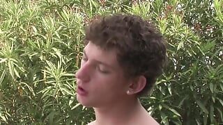Awesome outdoor anal fuck with hot sexy gay sluts