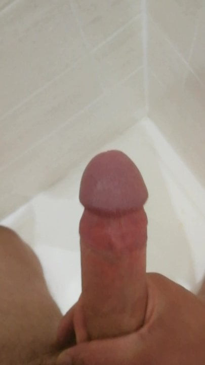 Cumming in Shower