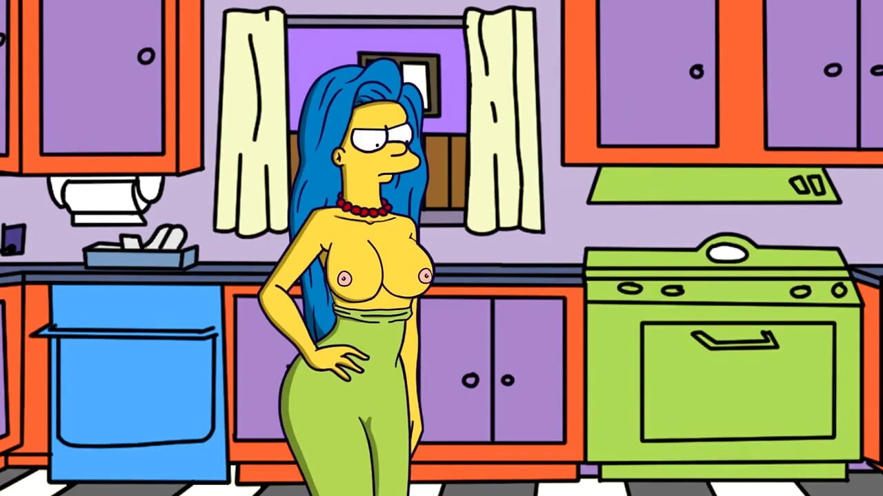 The Simpson Simpvill Bahagian 4 Marge berbogel dan basah oleh Loveskysanx