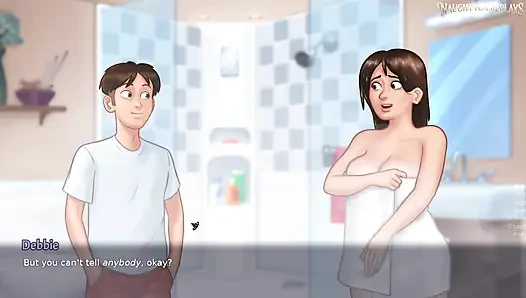 Stepmom Gets Surprise By His Massive Cock In The Shower - Summertime Saga 37 By DarkCookie - 3D Hentai Porn Game