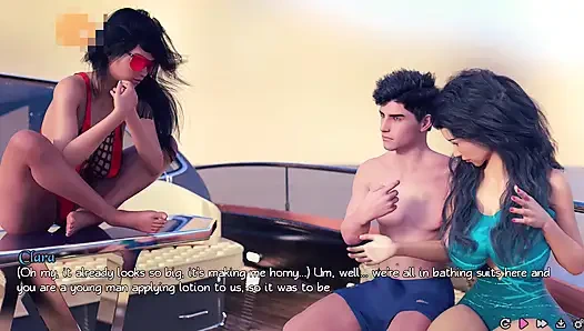 Pure love #10 - Ava gave Johannes a blowjob then a boob job