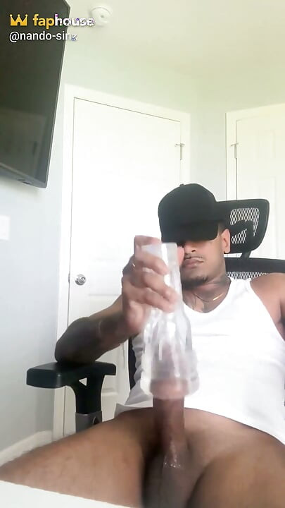 Using a Clear Fleshlight and Nutting - Nando Sinz