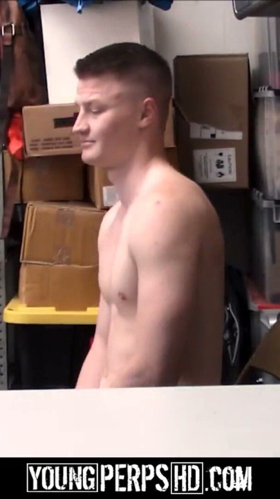 Straight Blonde Jock Thief Sex With Gay Bear Officer | Clip 1