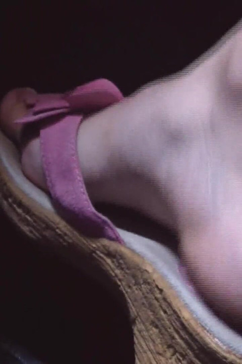 Pedal Pumping in Pink Wedgesflip Flops