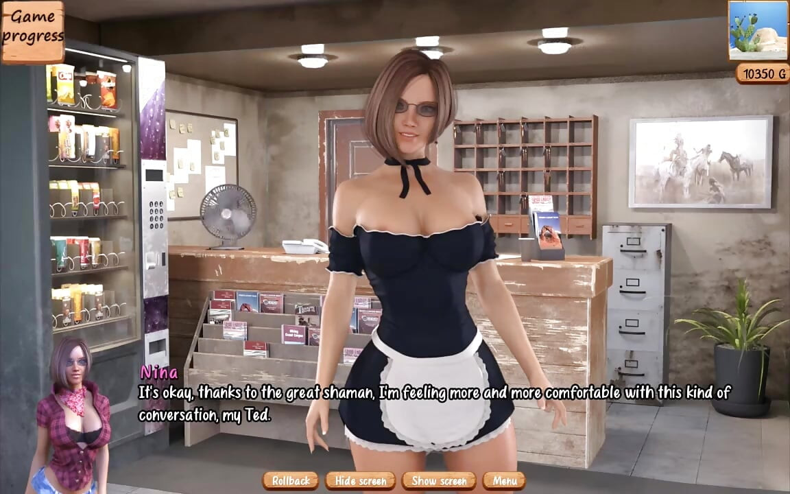 Fantasi istri nakal dengan gameplay di motel (rute ntr) untuk ngentot sama cowok gagah ini