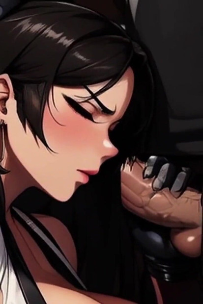 Tifa sa velikim sisama i sitna aerith zvezda u pikantnim tonovima: metro 2