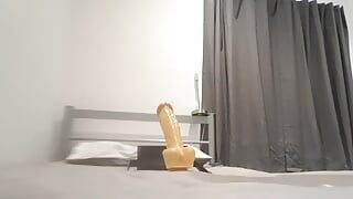 Antrenament anal cu vibrator de 30 cm
