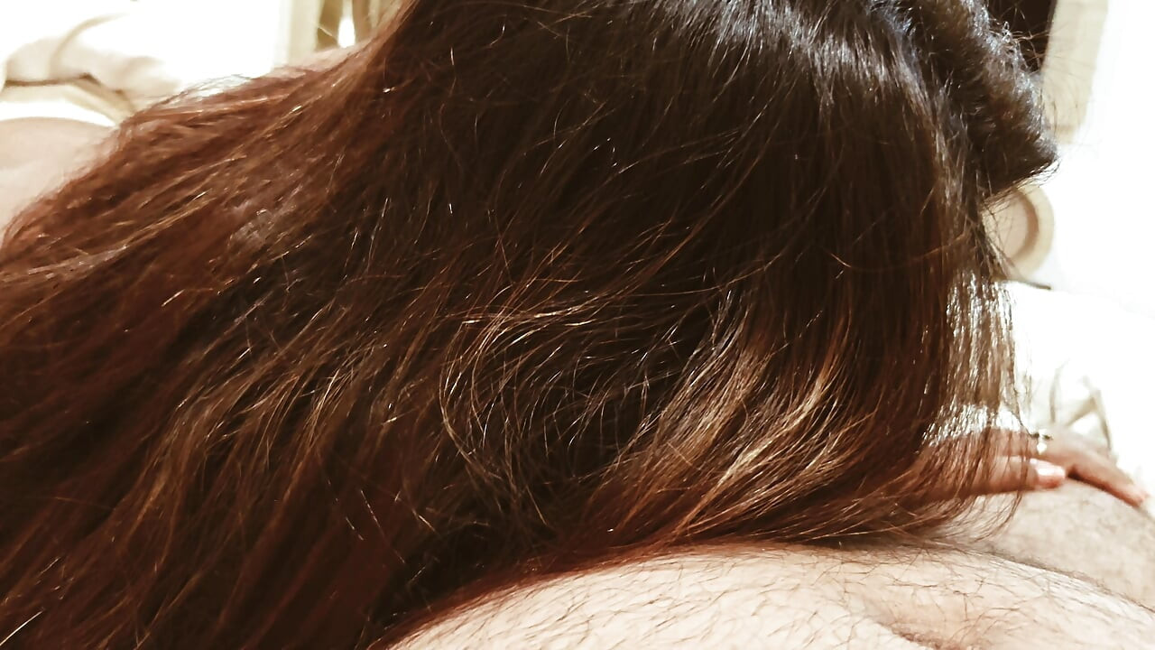 Indian Bhabhi Slave Olivia Long Hair Deep throat Blowjob Face Fuck with Exploding Cumshot with Cum on Mouth and Facial Cum Rough