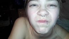 GIRL SUCK COCK AND SWALLOW SPERM F