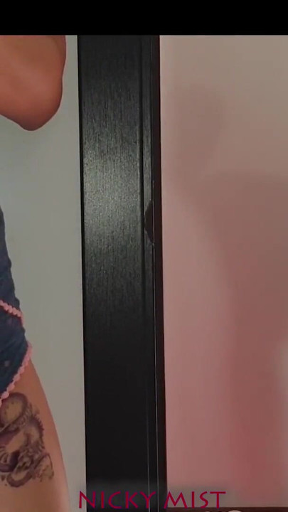Captivating moment from "My roommates fuck thinking they're home alone - NICKY MIST"
