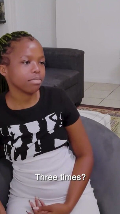This naughty EBONY TEEN cutie cheated on her BF...then she took every ROUGH stroke on my couch | Clip 1