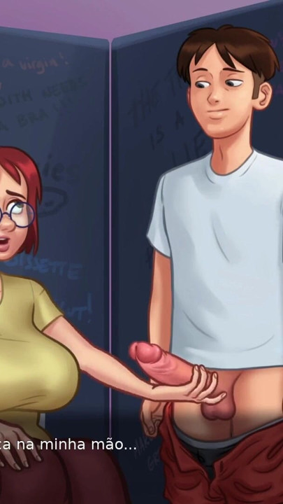 The hot and busty Nerd wanted to do dirty with me in the bathroom - Summertime Saga EP #12 | Clip 2