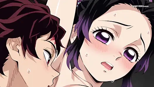 Eine Nacht lang war sie nicht Hashira. Er war kein Slayer. Nur zwei verliebte (AI generiert)