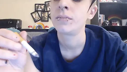 Dyke blows smoke in your face