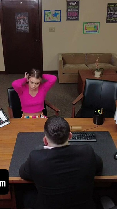 Step Mom Summer Vixen Will Do Anything To Save Her Step Daughter From Expulsion - Perv Principal | Clip 1