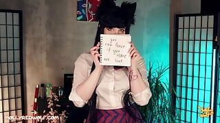 Komi-san Asked to Fuck Her Pussy Just Like in Her Homemade Porn - Mollyredwolf