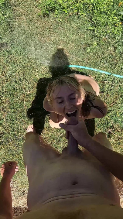 POV: You Fucked Me in the Garden & Got Soaked by Hose