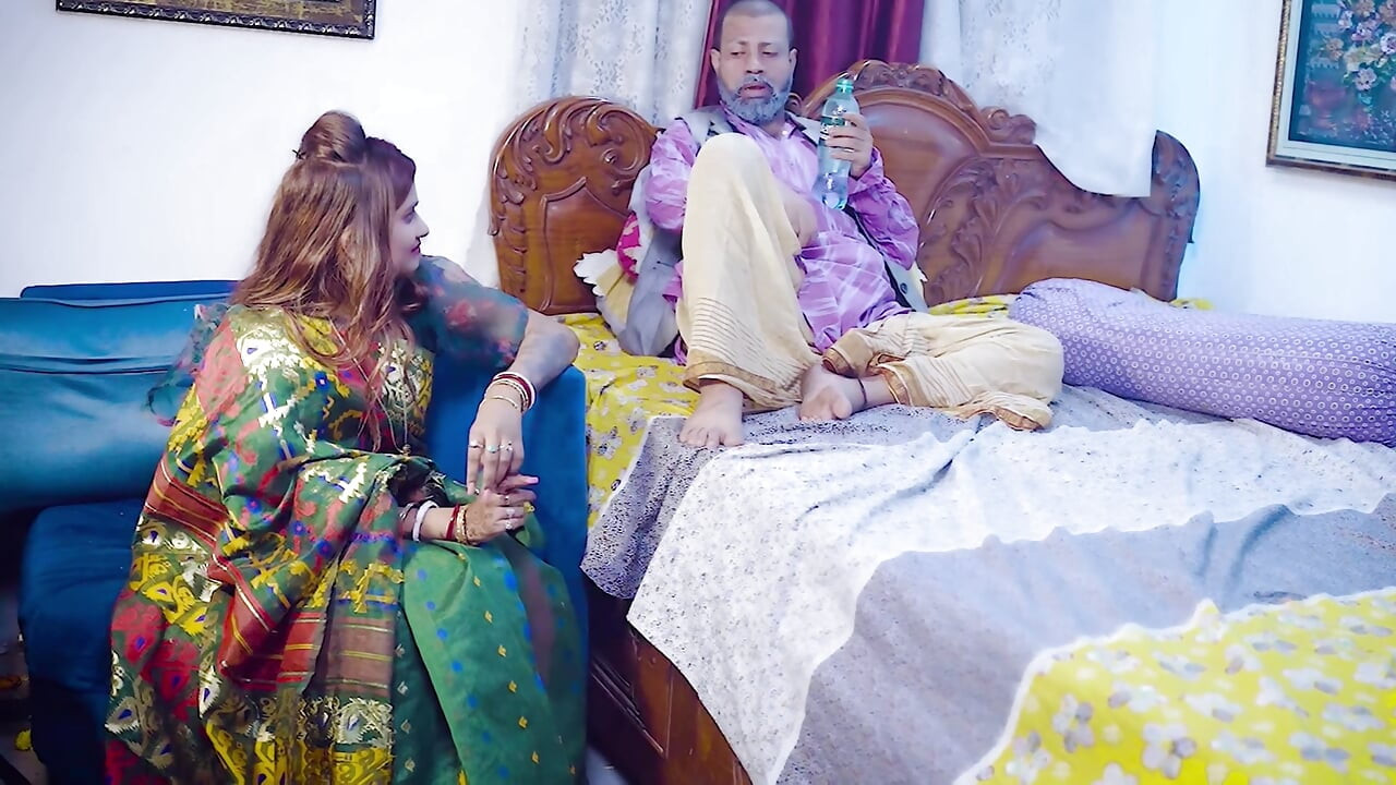 Bete ke ghar pe nhi rahne par sasur ne meri jawani ki pyaas bujhai