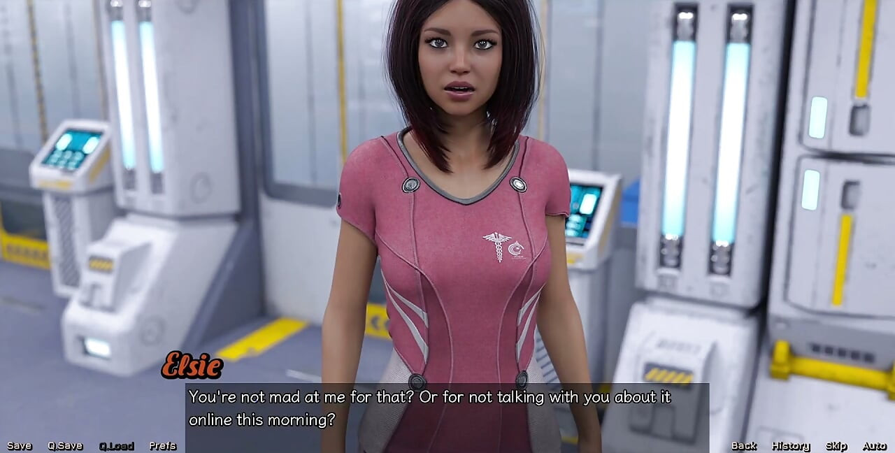 Stranded in Space - Bisexual Girl Next Door Wants to Talk with Me