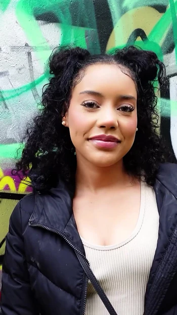 Powerful moment from "GERMAN SCOUT - Tiny Brown PAWG Girl Dilara Baby Fucked Rough at the First Date"