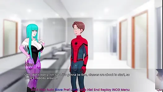 HINATA AUS NARUTO IST ÜBERRASCHT! ICH FICKE SIE IN SPIDERMAN-KOSTÜM.