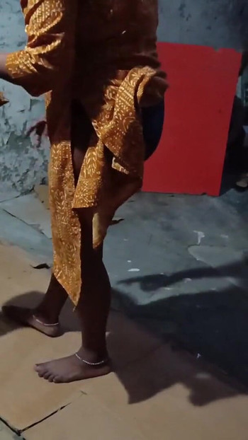 Captivating moment from "Big Ass bhabhi Changing her cloth and boy watchig on her bhabhi caught him and punish him with fucking"