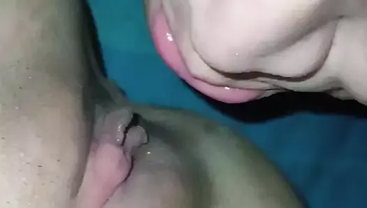 after all day fucking with black bull then fucked by my young neighbor, i made my chubby cuck hubby cleans up my pussy