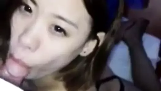 PRC taking selfie while sucking cock