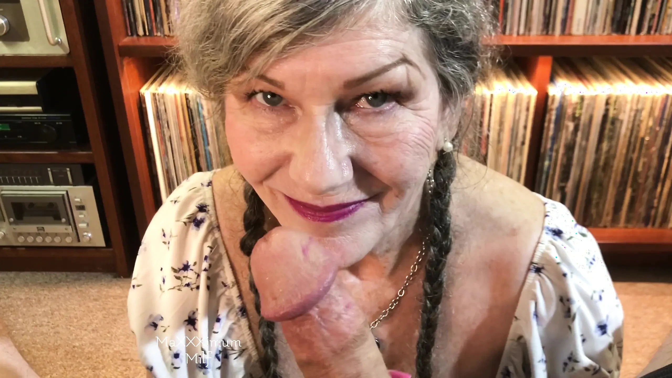 Cum Addicted Slutty Stepmom Seduces Stepson! POV Blowjob + Facial!
