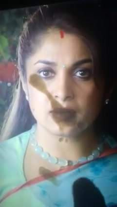 Hot Ramya krishnan face cum