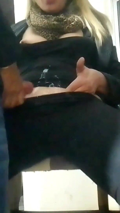Thrilling moment from "Spycam hot blond jerks me of while finger fucking herself"