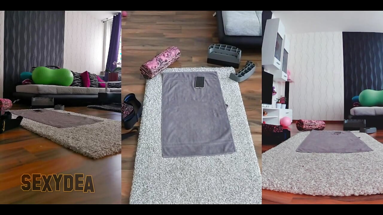 Üçlü kamera hissi: yaramaz çıplak egzersiz için bana katıl!