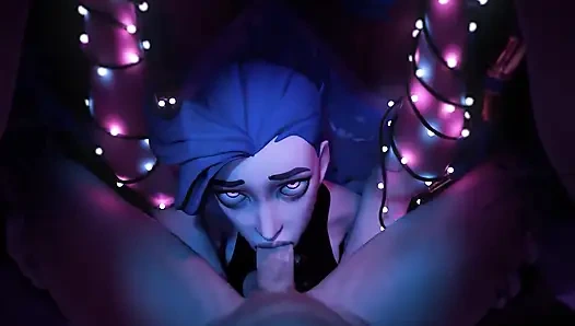 Cewek hot rambut biru ini dientot habis-habisan sampai dicrot di muka!