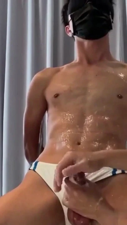 Iconic moment from "Sexy Asia Teen Guy Get A Helping Hand"
