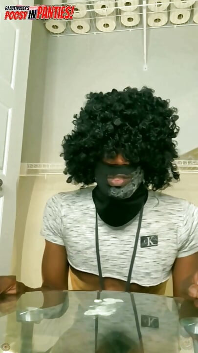 Ass To Mouth Skinny Black Boy with Big Surprise, Takes Huge Dildo in his Ass Part 1 - Starring DJ Buttpussy