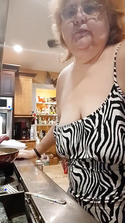 Cooking Pork chops for dinner and flashing as I cook